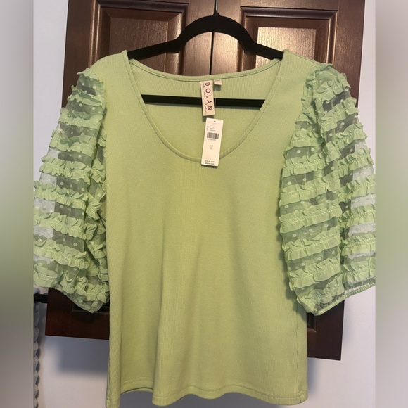Dolan Ruffle Sleeve Top - Picture 8 of 11
